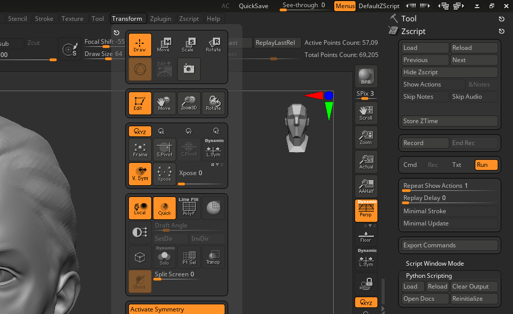ZBrush Palettes